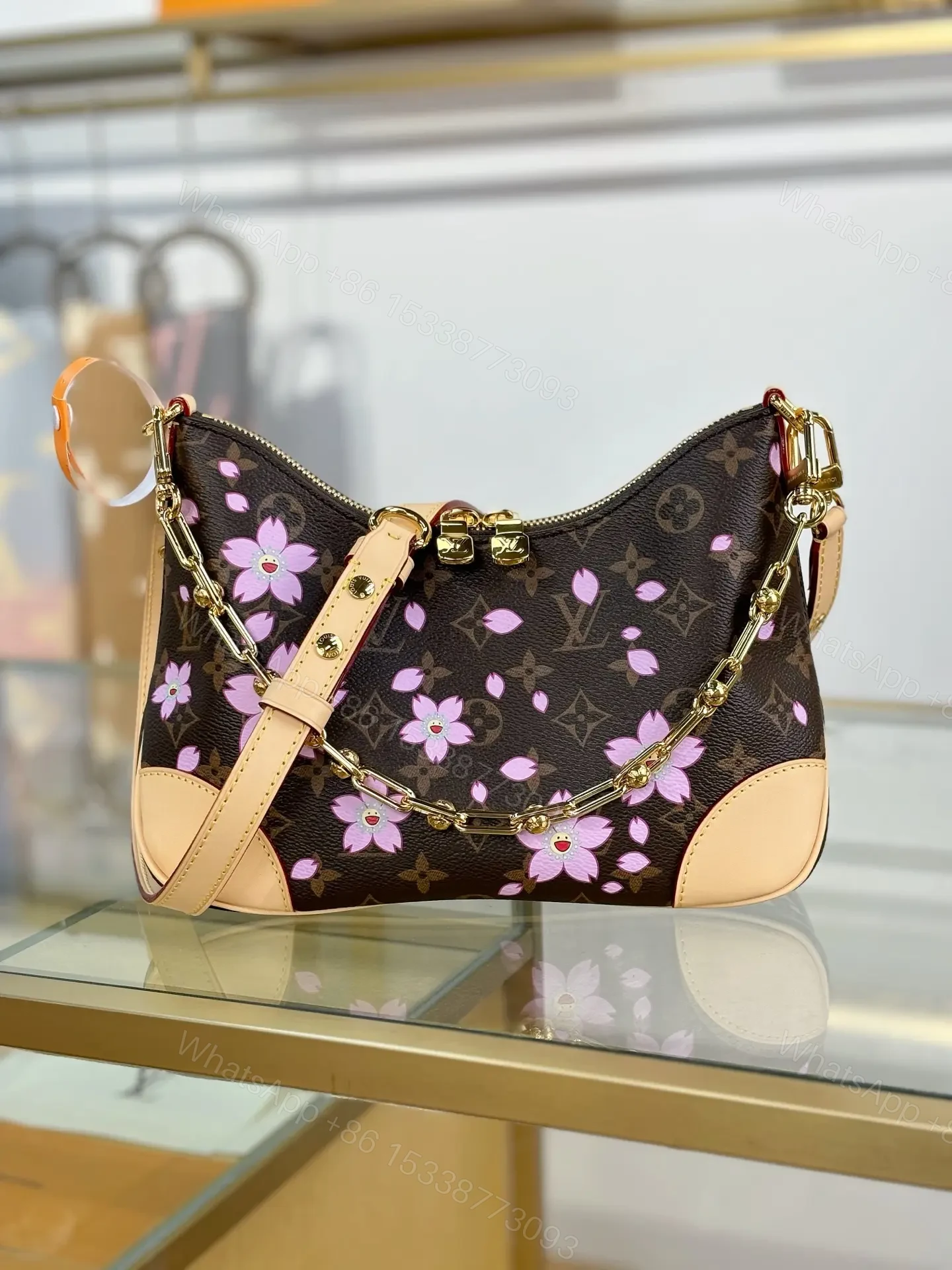 View 2 of Louis Vuitton x Takashi Murakami Boulogne PM Cherry Blossom Bag