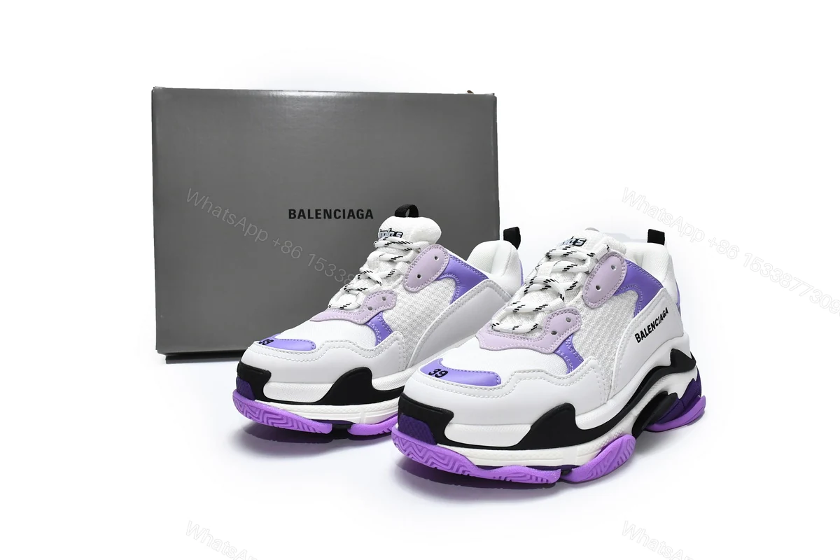 Balenciaga Triple S White Pink Purple 524039 W09OH 9688 — view 2