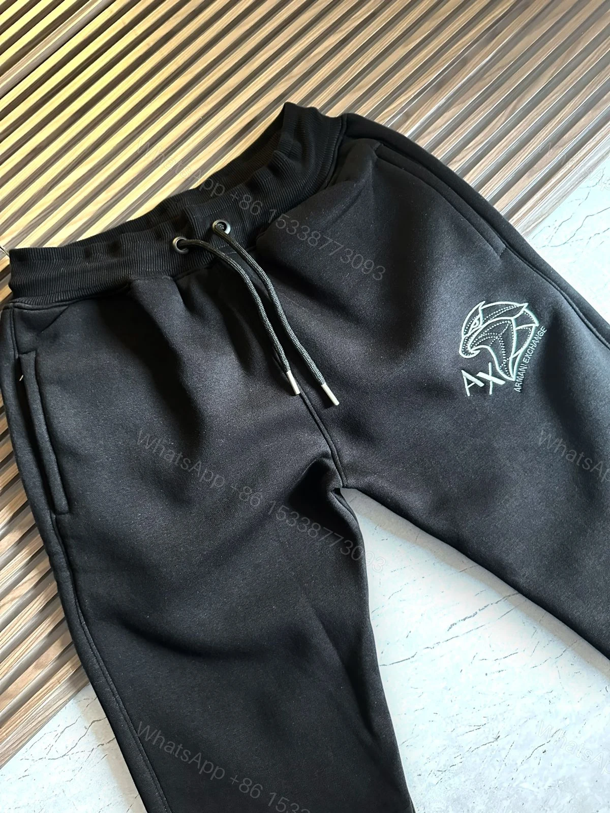 View 6 of First Copy Armani Exchange Premium Warm Trackpants for Men