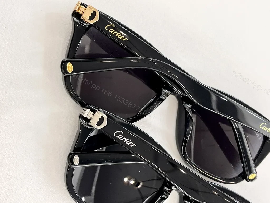 View 3 of Cartier Black Sunglasses: Luxury Glasses with Gradient Lenses
