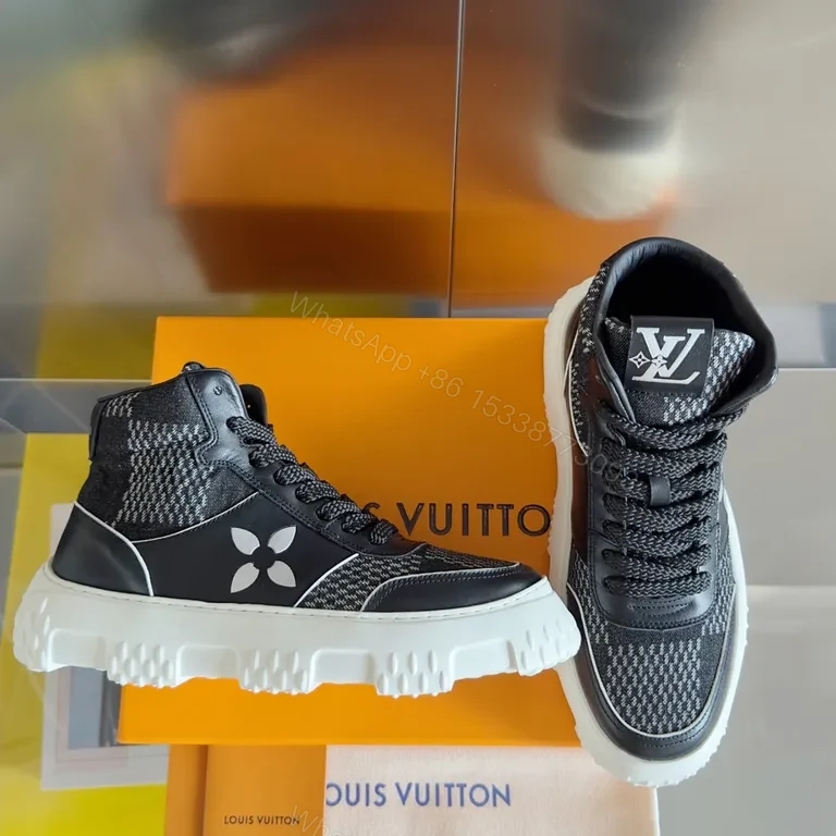 View 9 of Urban Tech Sneakers: Elevated Texture & LV Detailing