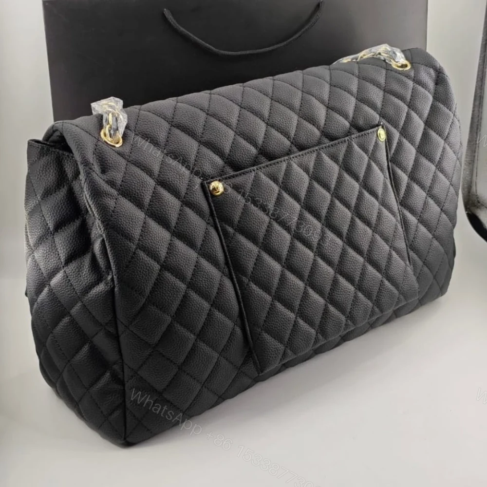 View 3 of CHANEL XXL AIRLINE CLASSIC TRAVEL FLAP BAG CAVIAR BLACK GOLD HARDWARE 46CM