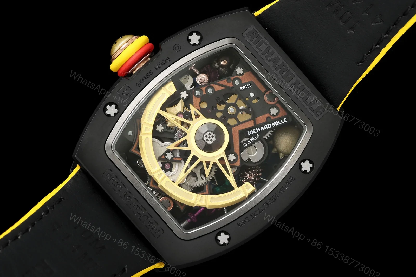 View 9 of Richard Mille RM 88 Tourbillon Automatic Smiley Skeleton Watch Luxury Edition RM-RM88-SMILEY-TOURBILLON-AUTO