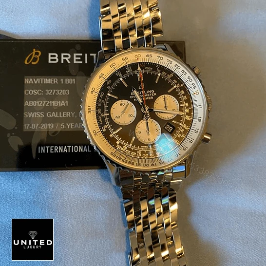 View 7 of Breitling Navitimer B01 Black Replica