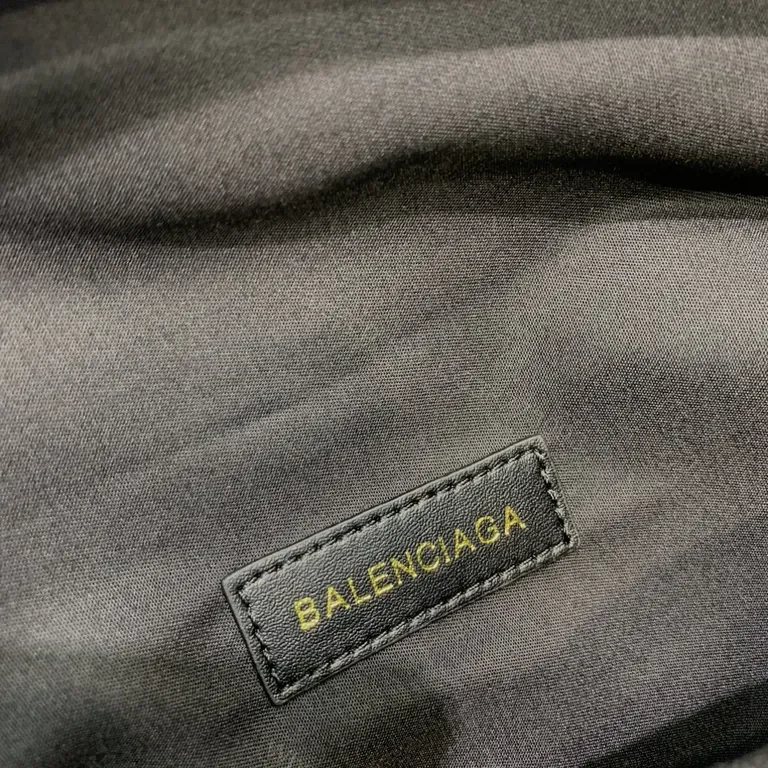 View 5 of Black Nylon Belt Bag â€“ Balenciaga, Discreet Logo, Hands-Free Convenience