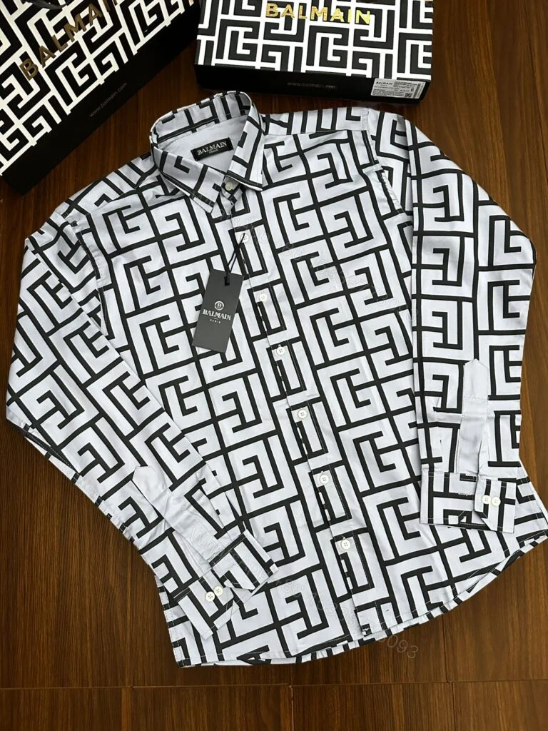 View 4 of BUY FIRST COPY BALMAIN LUXURY SUMMER FASHION SHIRTS
