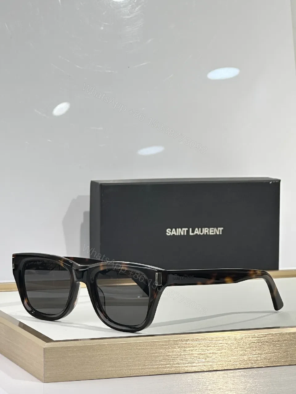 View 7 of Tortoiseshell Acetate Sunglasses with Subtle Branding