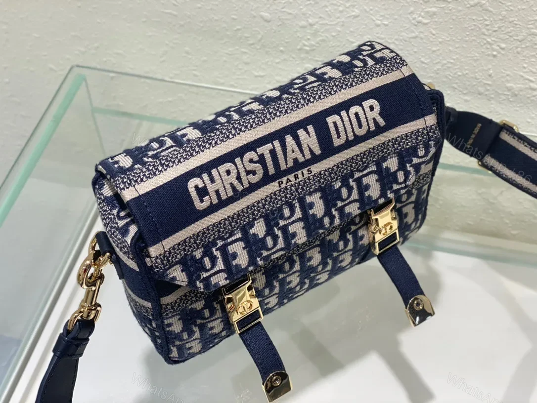 View 3 of Dior Camp Women’s Canvas Patterned Handbag 25x15x8cm