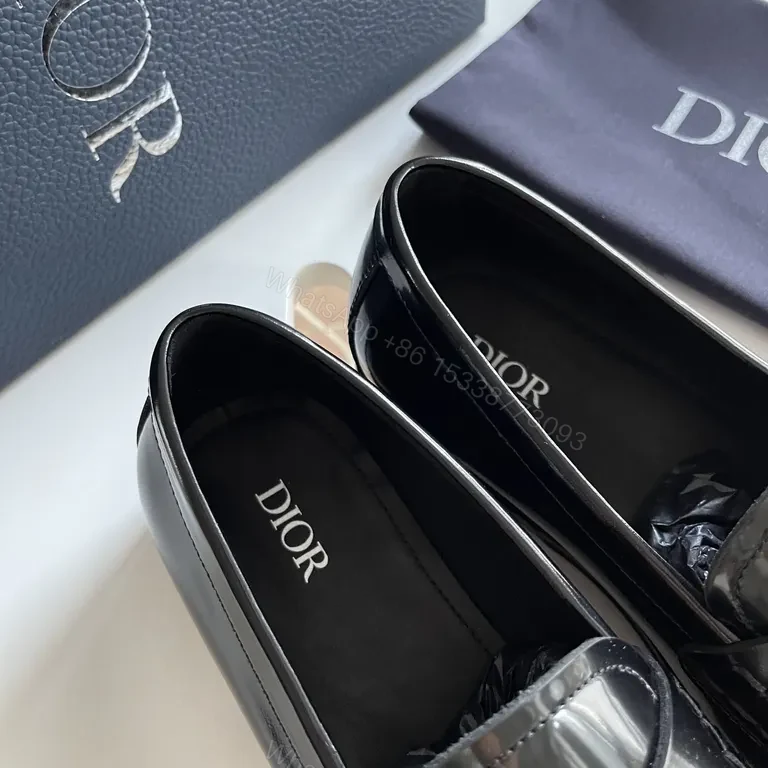 View 5 of Mirror-Gloss Patent Loafer: Dior-Comfort, Sleek Shine Loafer