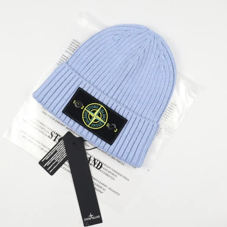 Soft Ribbed Beanie with Stone Island Patch – Everyday Warmth — view 1