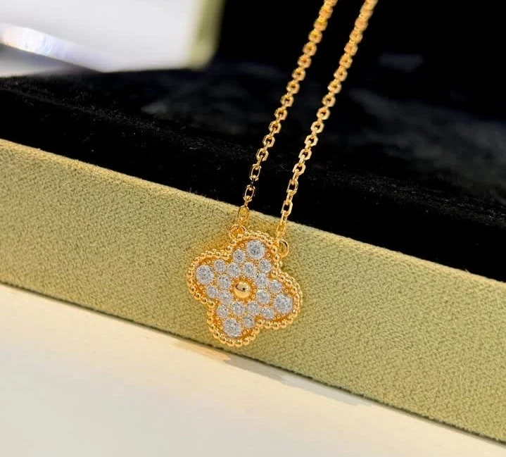 View 3 of Van Cleef Dupe Vintage Alhambra Pendant Necklace 5396