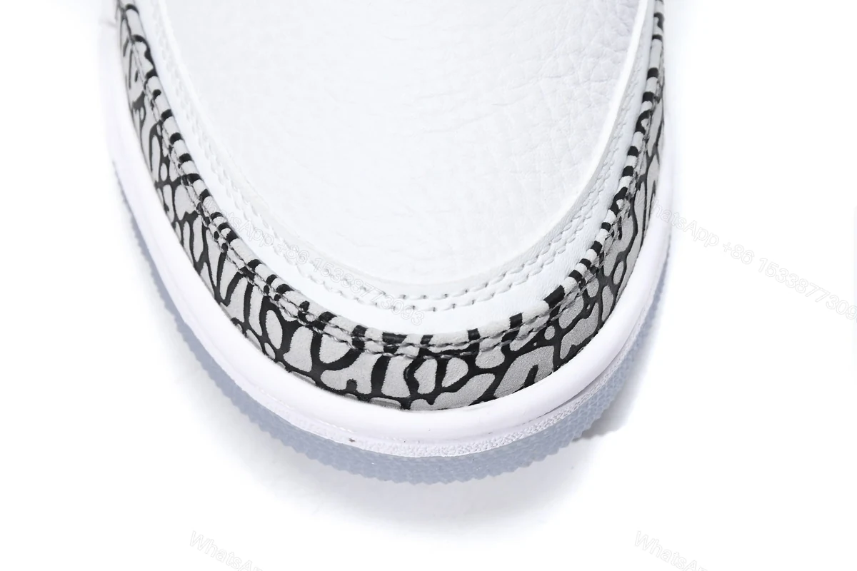 View 8 of Air Jordan 3 Retro Free Throw Line White Cement 923096-101(2018)