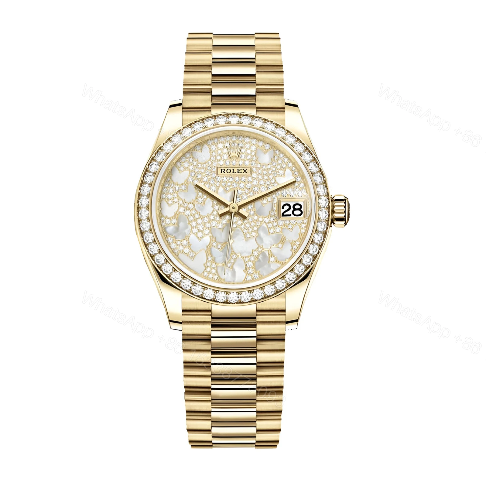 Rolex Datejust 278288RBR Diamond Mother Pearl Butterfly Dial Replica — view 1