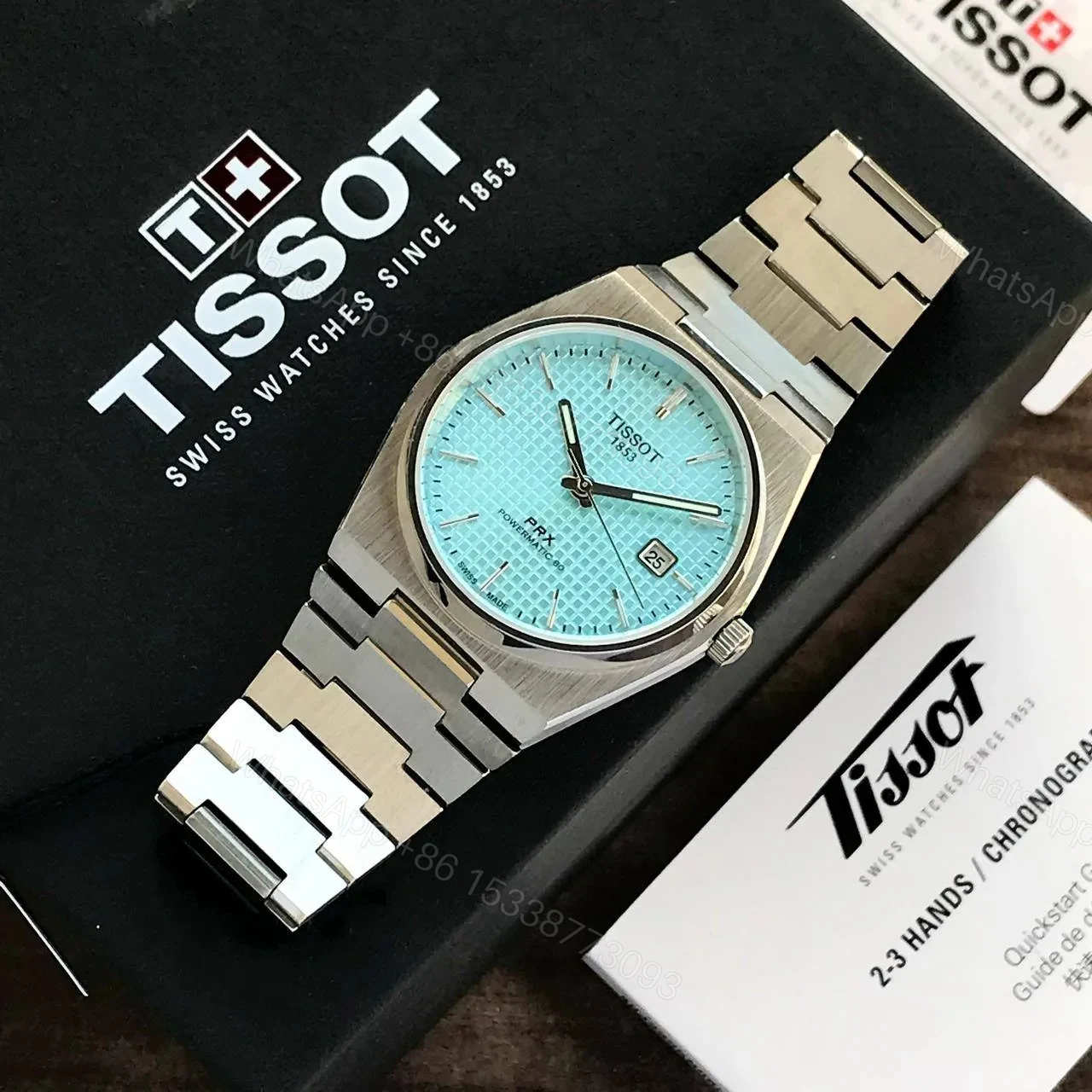 View 3 of Tissot PRX Tiffany Dial