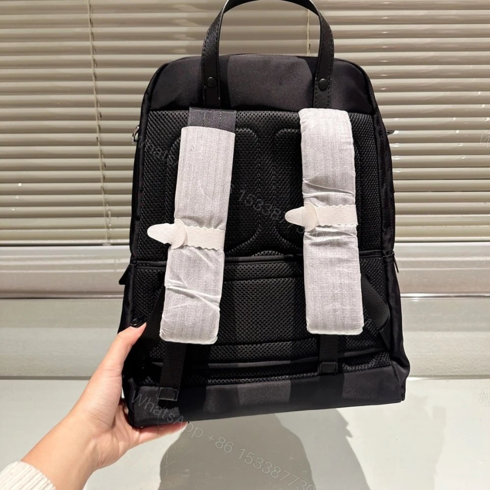 View 6 of Prada Re Nylon And Saffiano Backpack Black 43Cm