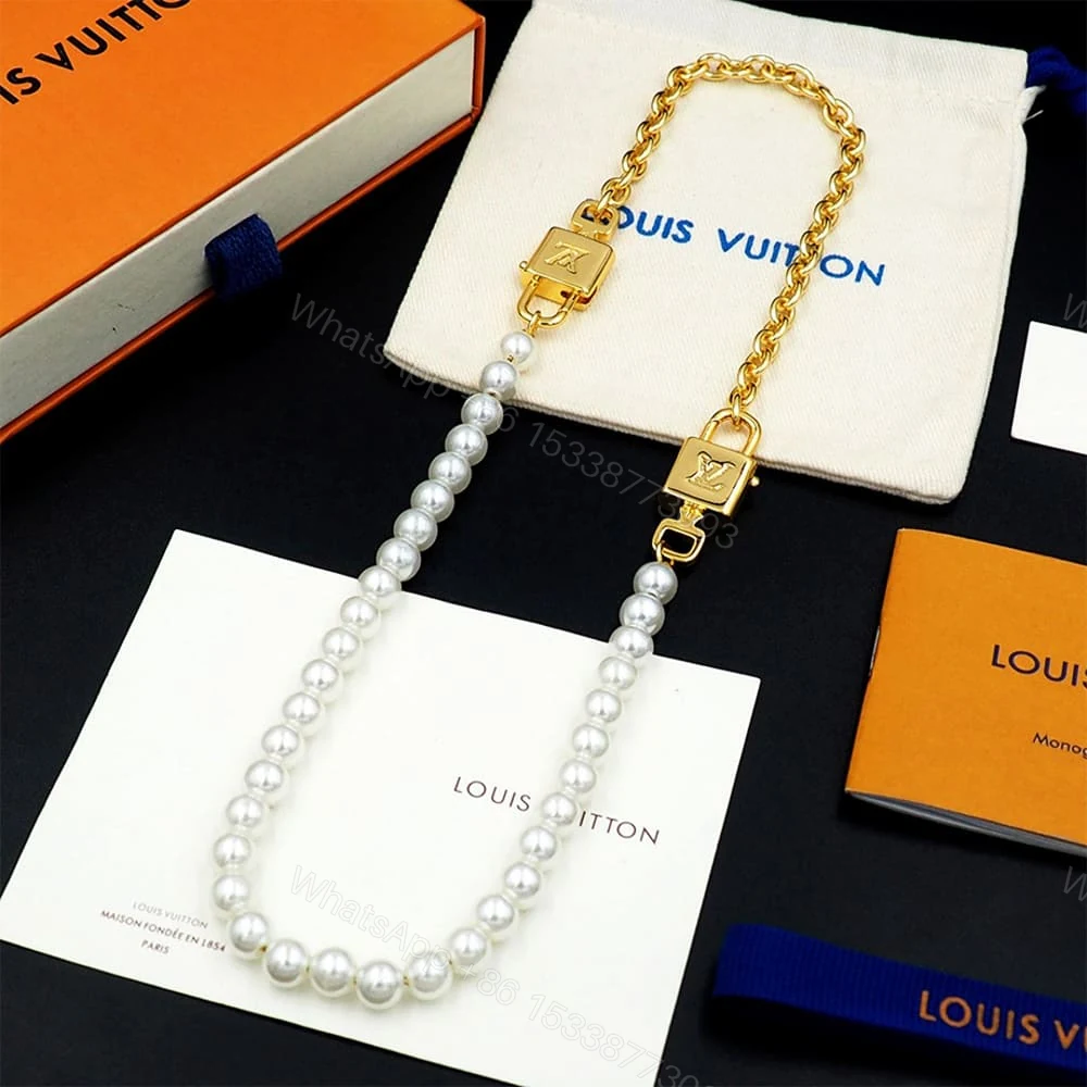 View 4 of LV Pearlock Necklace
