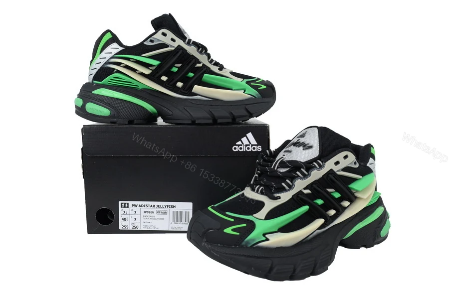 View 9 of Pharrell x VIRGINIA x adidas Adistar Jellyfish Black Green JP9266