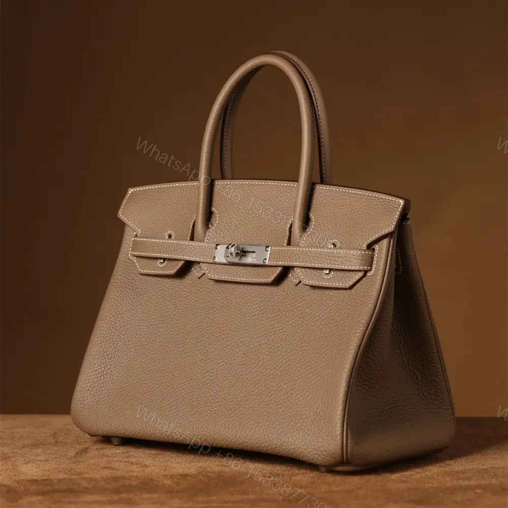 View 5 of 高仿Hermes*Birkin30大象灰銀扣免檢版