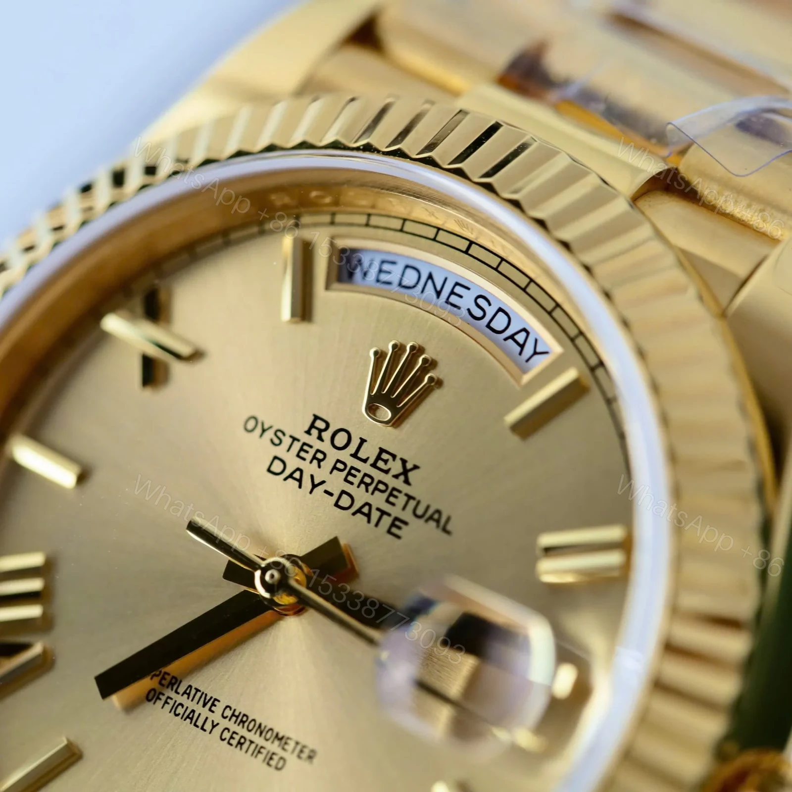 View 5 of Superclone Rolex Day-Date Roman Champagne Dial 228238 40 mm