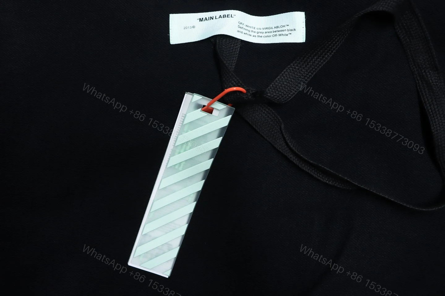 View 4 of Off-White Oil Painting Printed Black Hoodie
