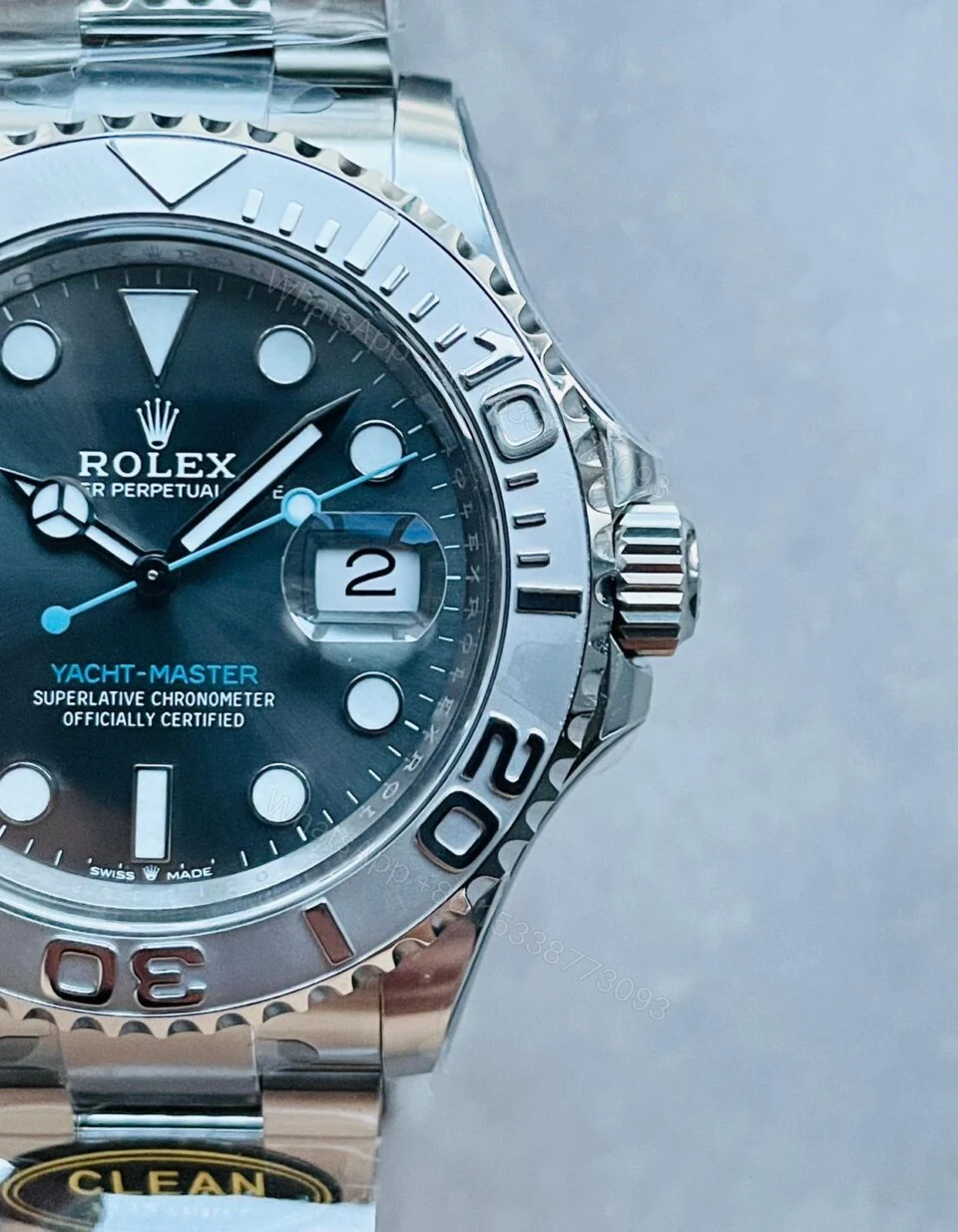 View 12 of CLEAN FACTORY 1:1 Rolex Yacht-Master 126622 904L Steel Best Edition Rhodium Dial on SS Bracelet VR3235