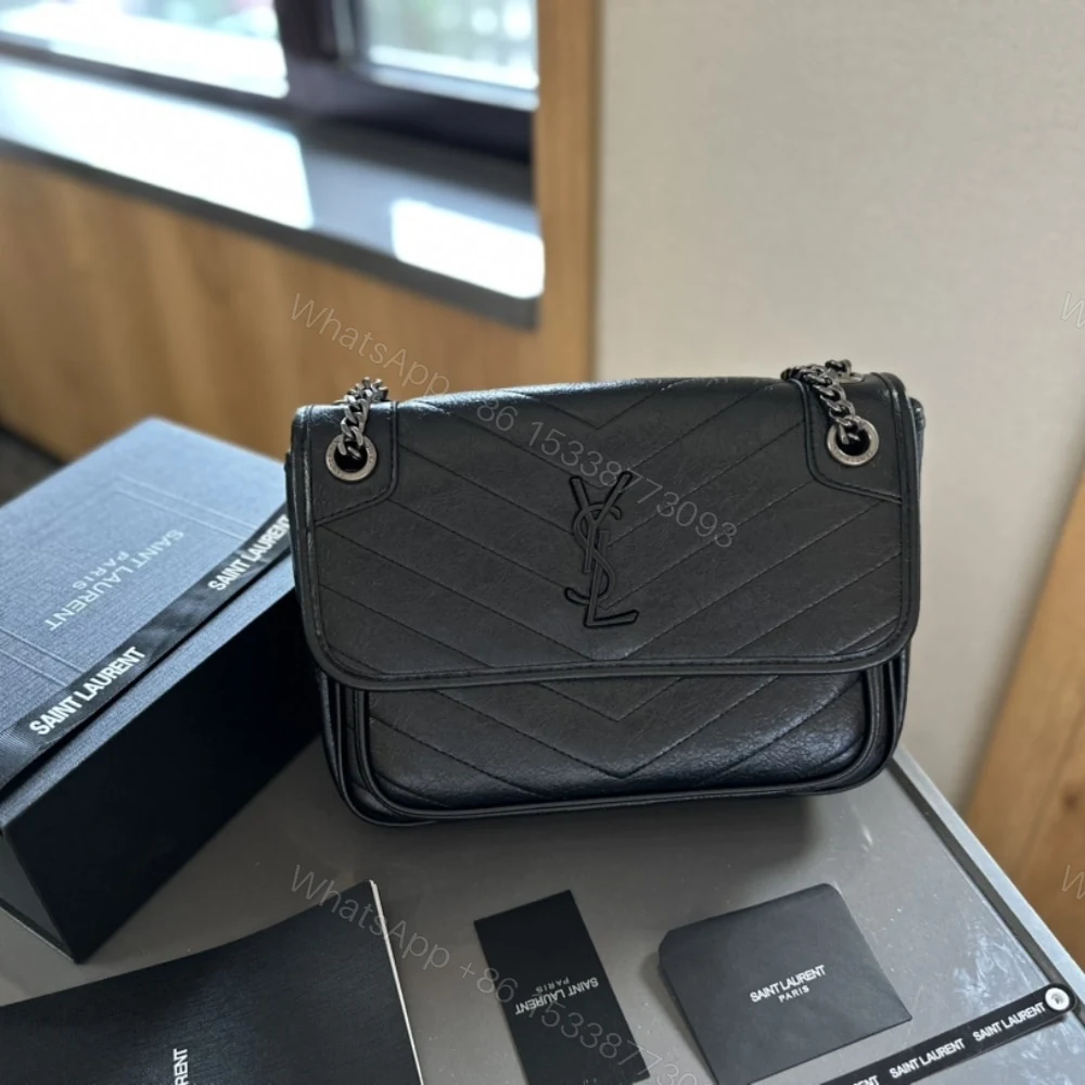 View 3 of Saint Laurent Niki Medium In Vintage Black 28Cm