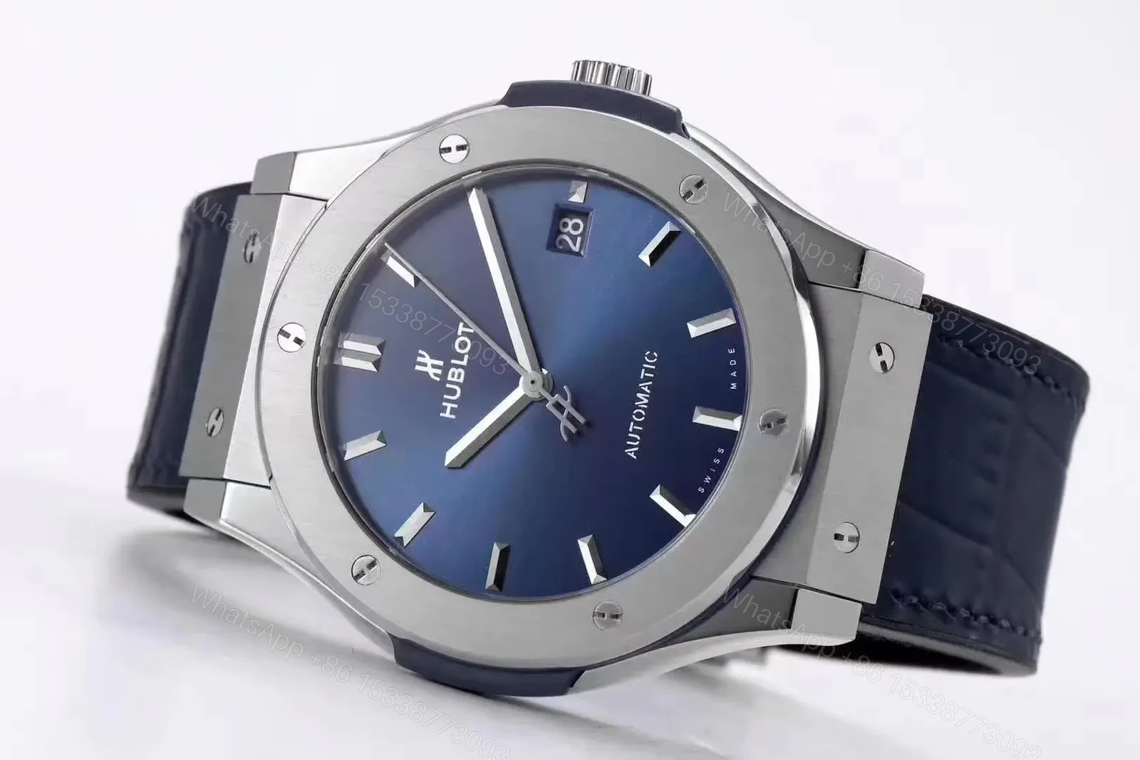 View 6 of Hublot Classic Fusion Blue Dial Titanium Watch 45mm Automatic