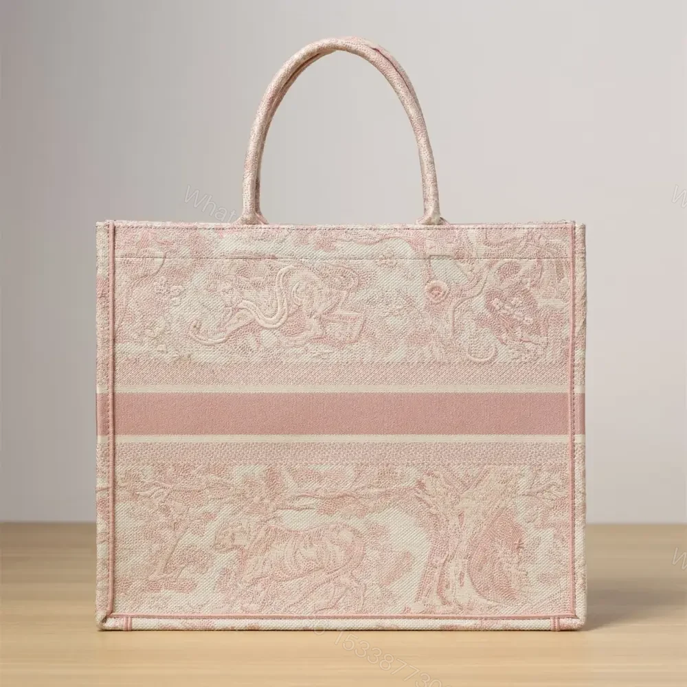 View 2 of 高仿Dior*BookTote系列粉色茹伊L手袋