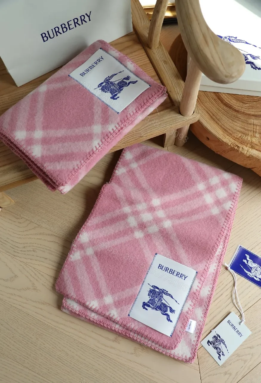 View 5 of Soft Pink Plaid Throw—Heritage Cozy Fleece Blanket
