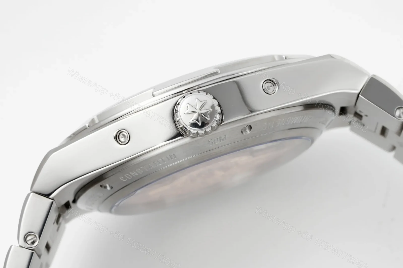 View 6 of GS Factory Vacheron Constantin Overseas Perpetual Calendar 4300V Series Watch – Blue Dial, Stainless Steel Case and Bracelet, Automatic Movement with Moon Phase