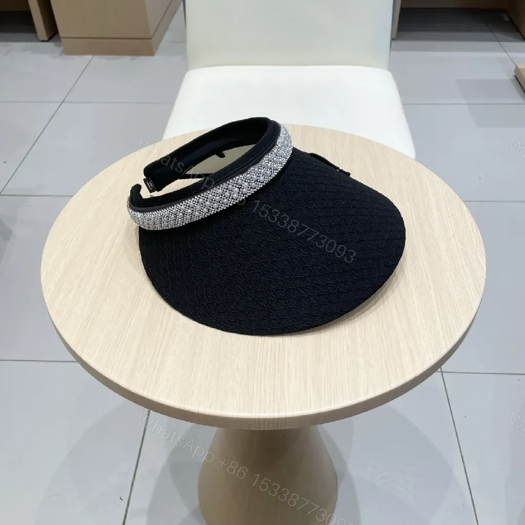 View 3 of Knitted Visor: Diamond-Collar Chanel-Inspired Luxe Crown