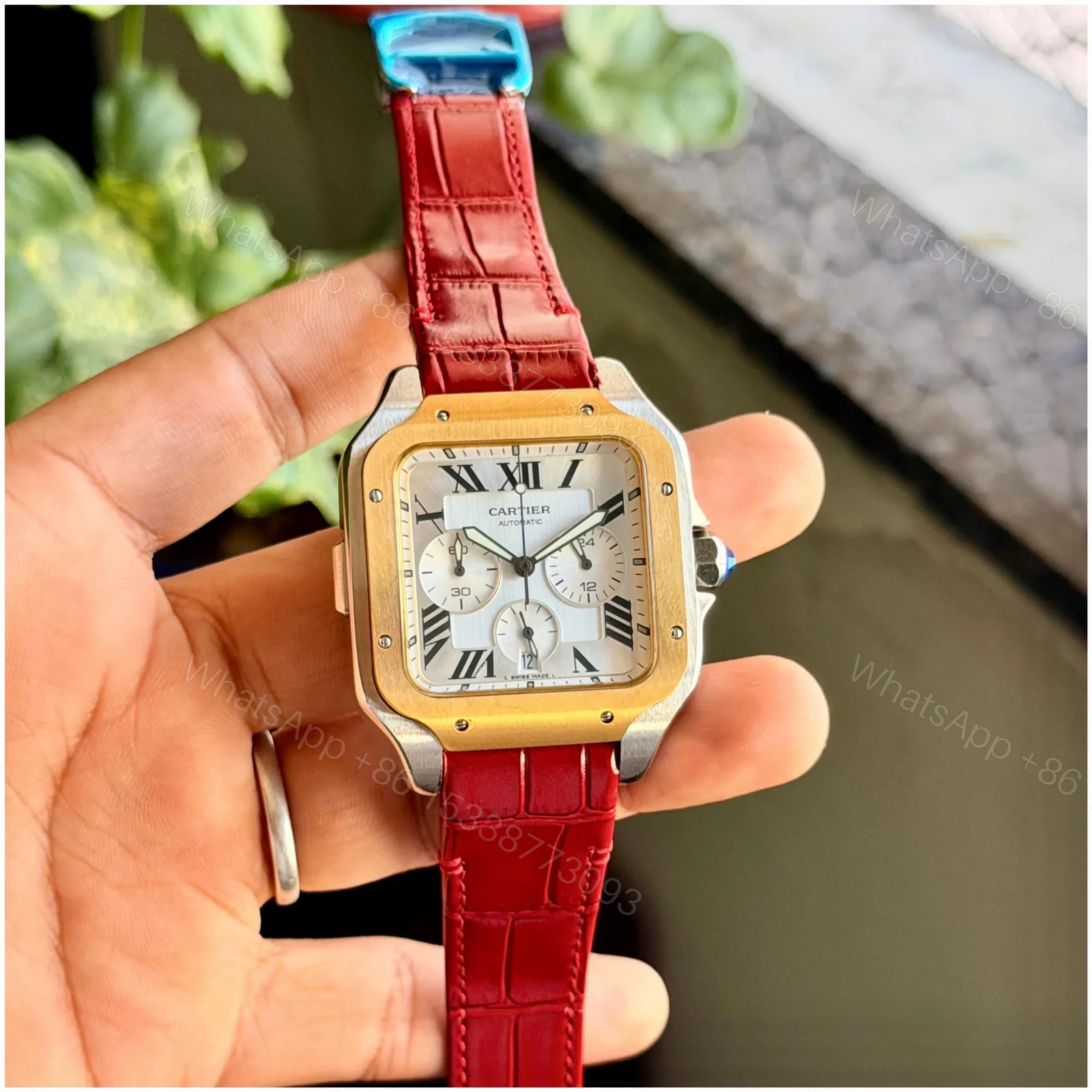 View 2 of Cartier Santos Semi-ETA Chronograph