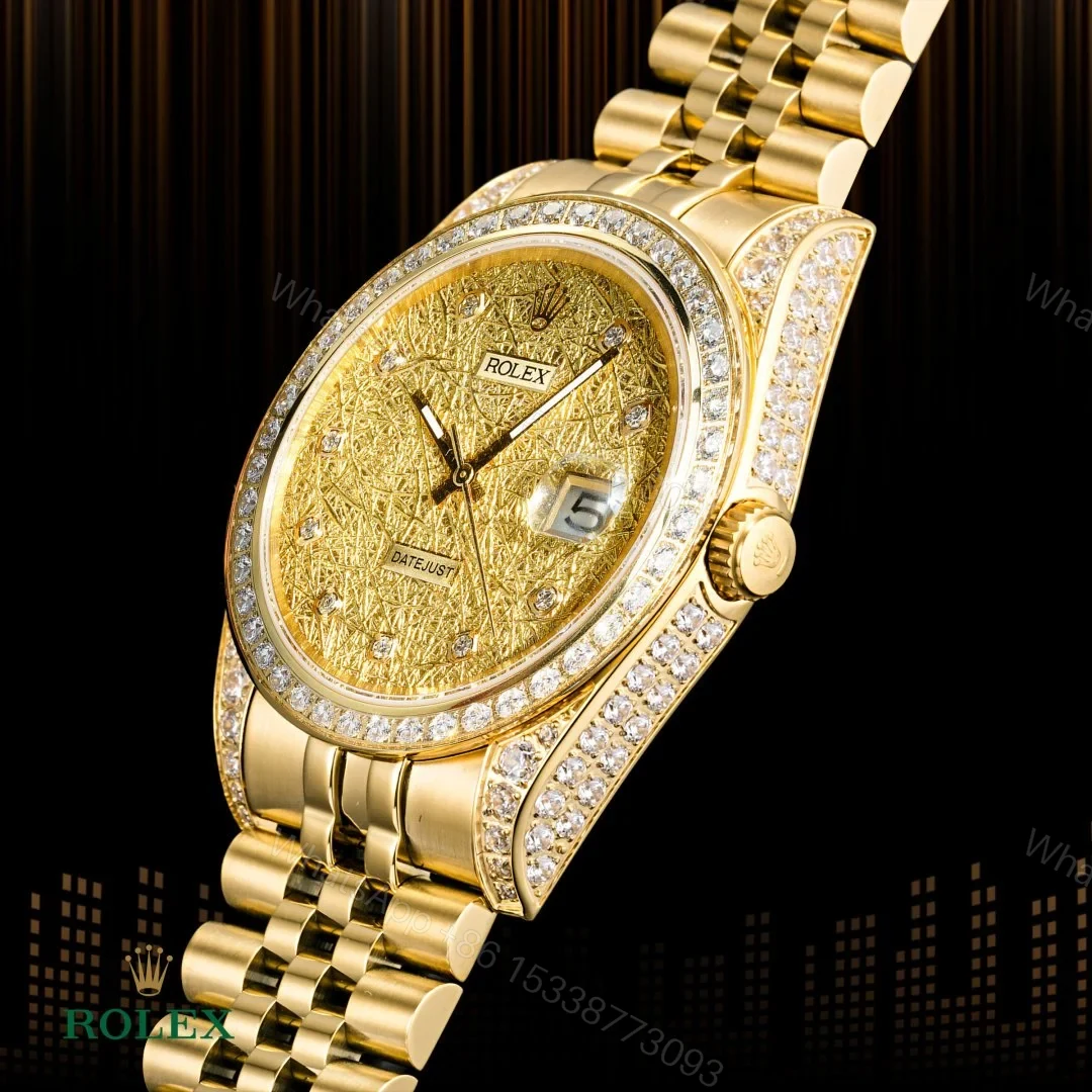 View 3 of Rolex Style Diamond Automatic Luxury Watch – 41mm Full Diamond Edition ROLEX-STYLE-DIAMOND-AUTO-41-CITIZEN