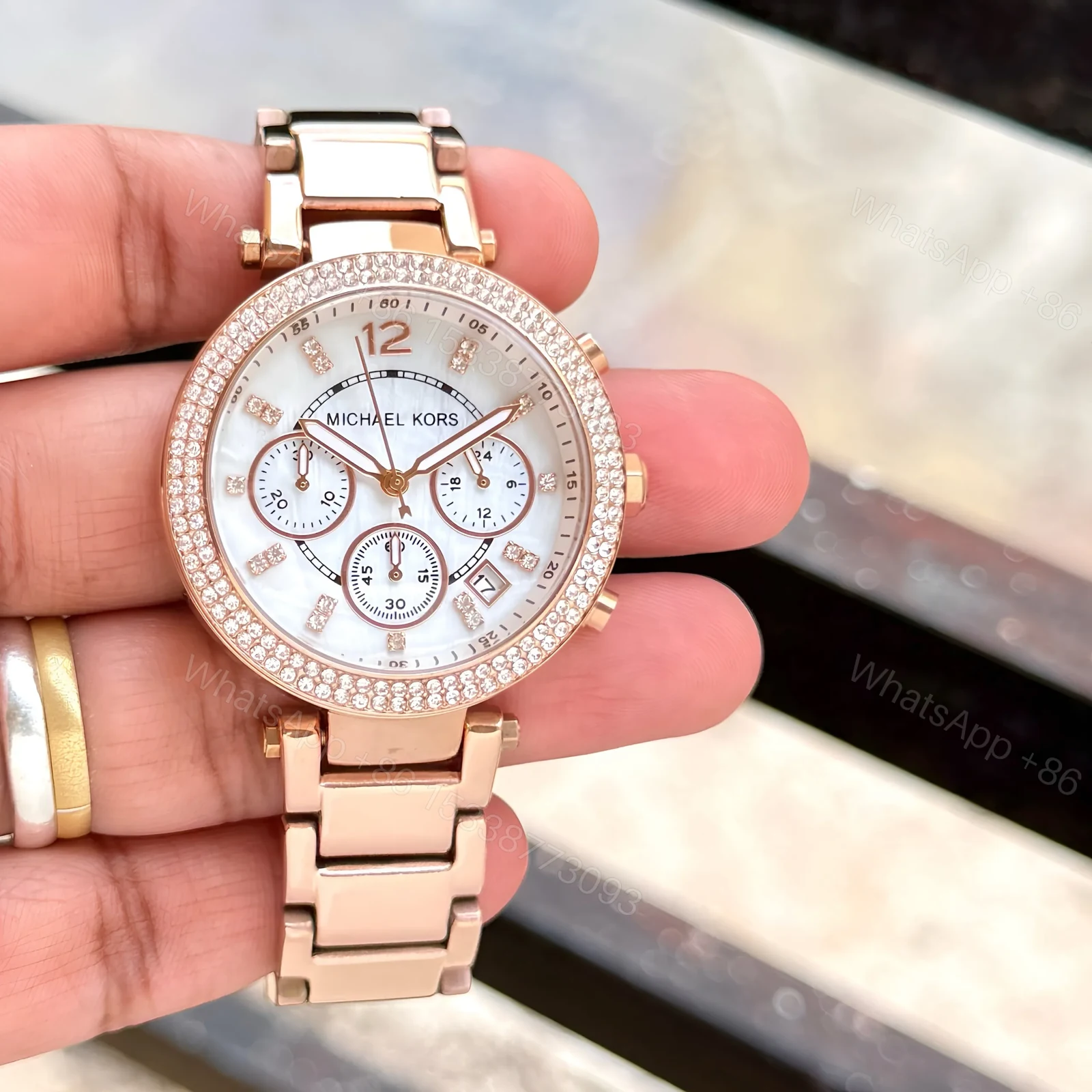 View 2 of Michael Kors Parker MK5491 Rose Gold Chronograph