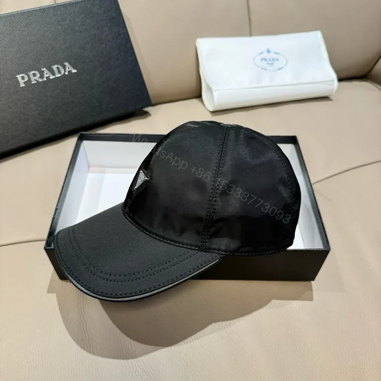 View 9 of Minimalist Luxe Nylon Cap â€” Prada Logo, Unisex, Durable