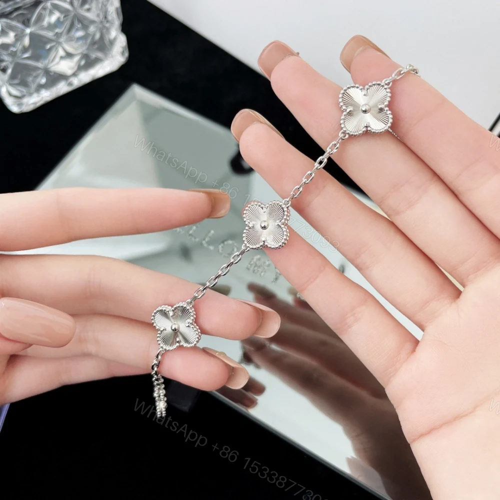 View 6 of 高仿首飾VanCleef&Arpels*RP9XE00銀鐳射五花手鏈