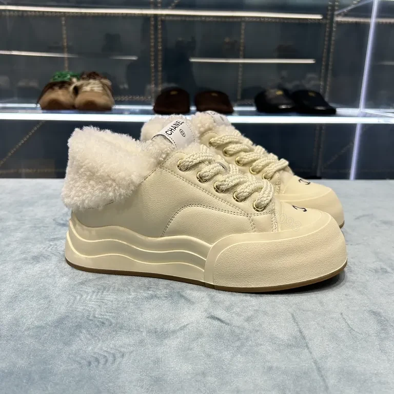 View 4 of Chanel-Inspired Cozy High-Top Sneakers: Luxe Comfort