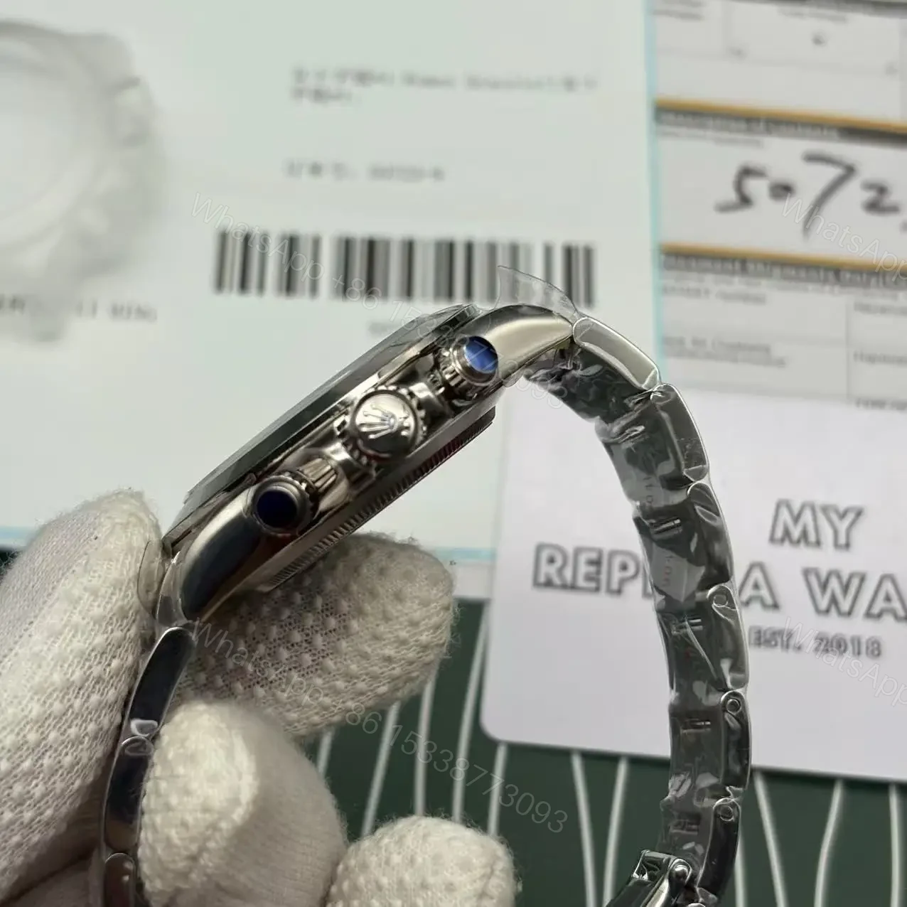 View 6 of Replica Silver Rolex Daytona Swiss Clone model 116520