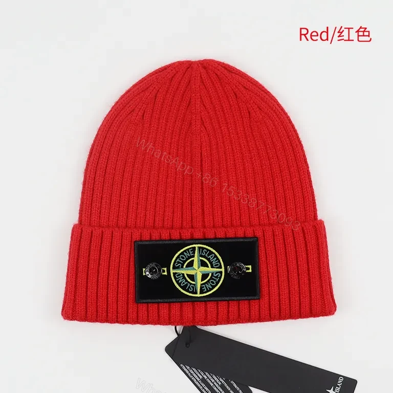 View 6 of Soft Ribbed Beanie with Stone Island Patch â€“ Everyday Warmth