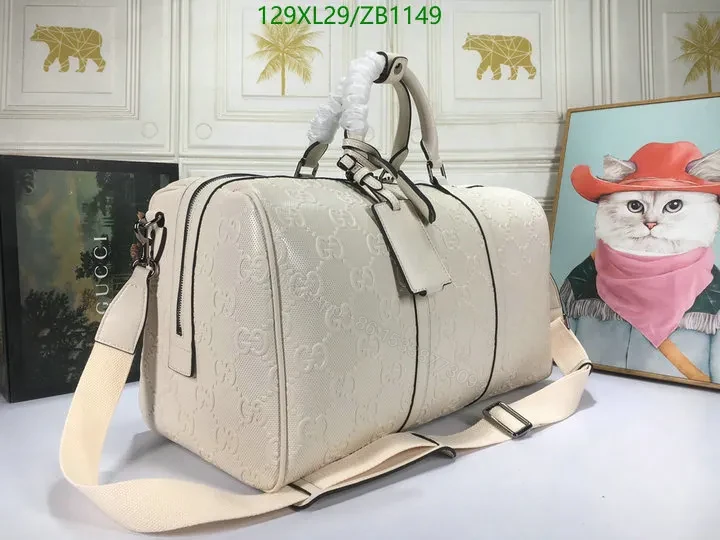 View 17 of Gucci Large Black Canvas Bag Knockoff Embossed with GG Logo VC73DZ