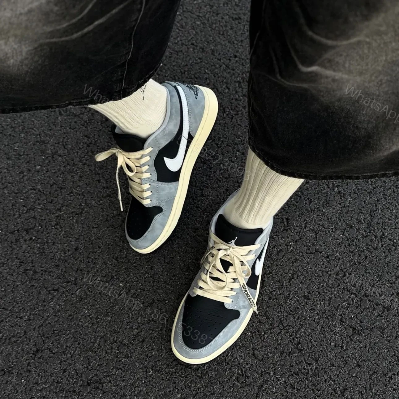View 6 of Air Jordan 1 Retro Low Reverse Shadow First Copy Shoes | COD India