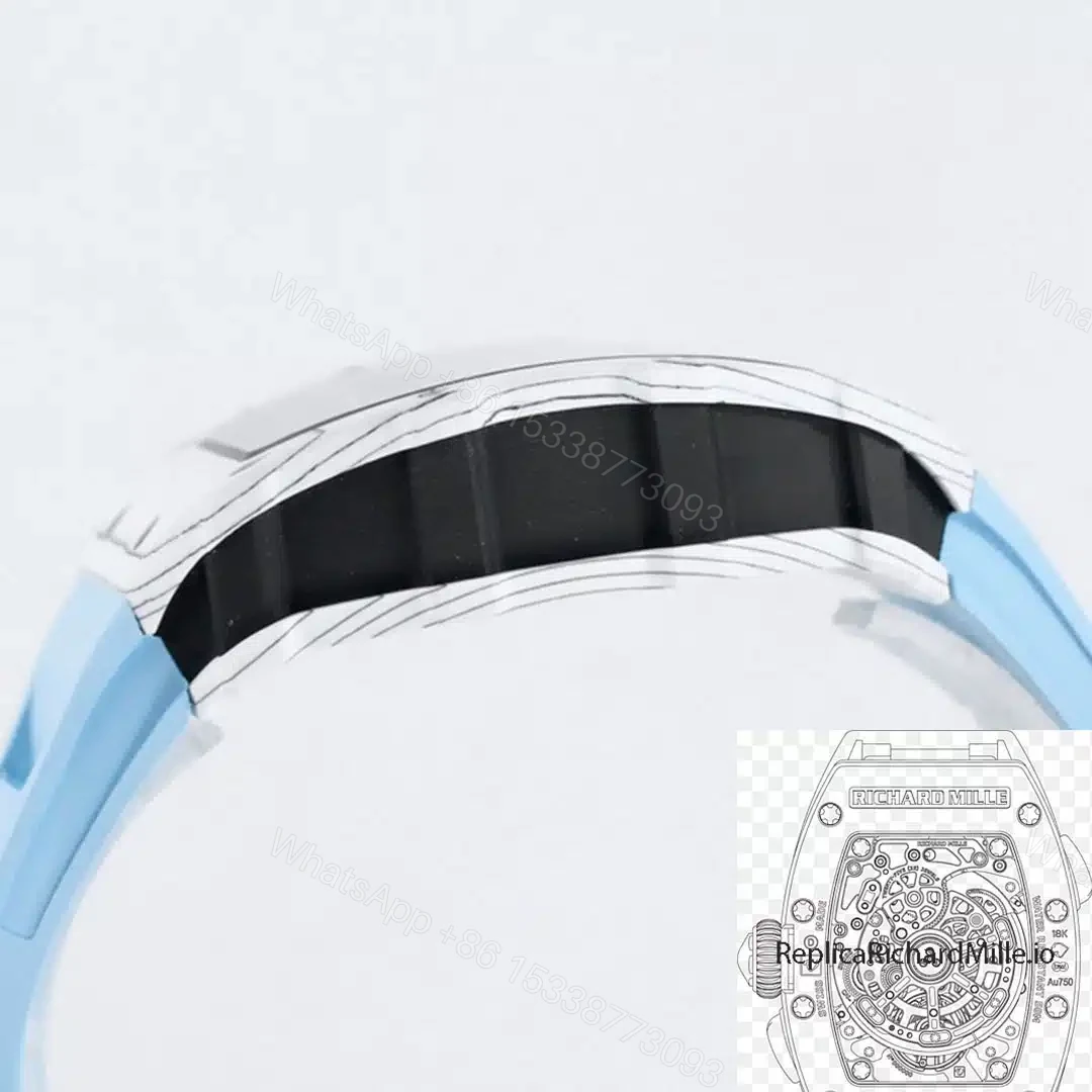 View 5 of Replica Richard Mille RM35-01 BBR Factory Blue Strap