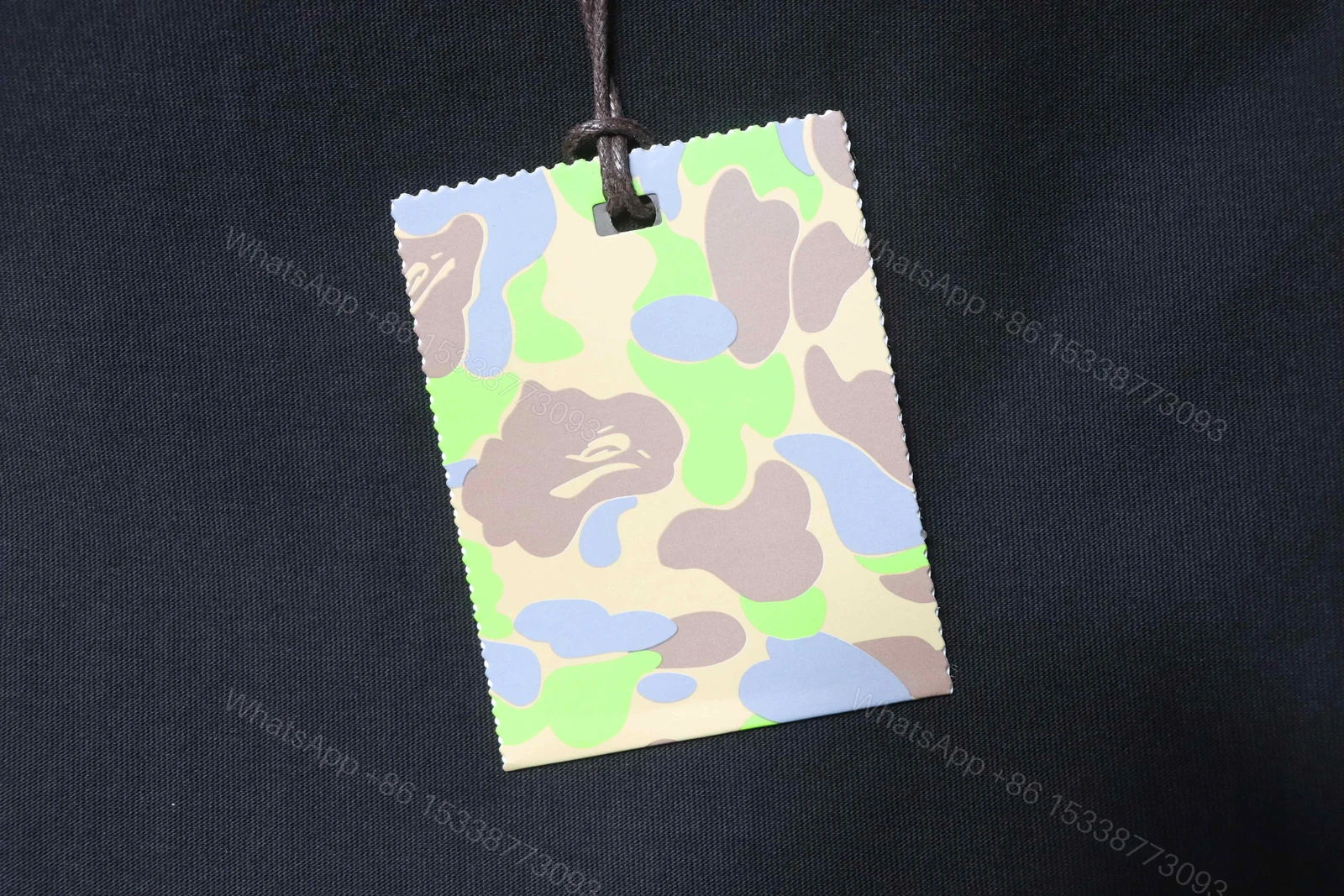 View 8 of BAPE check-pattern ape head letter print short-sleeved T-shirt in black
