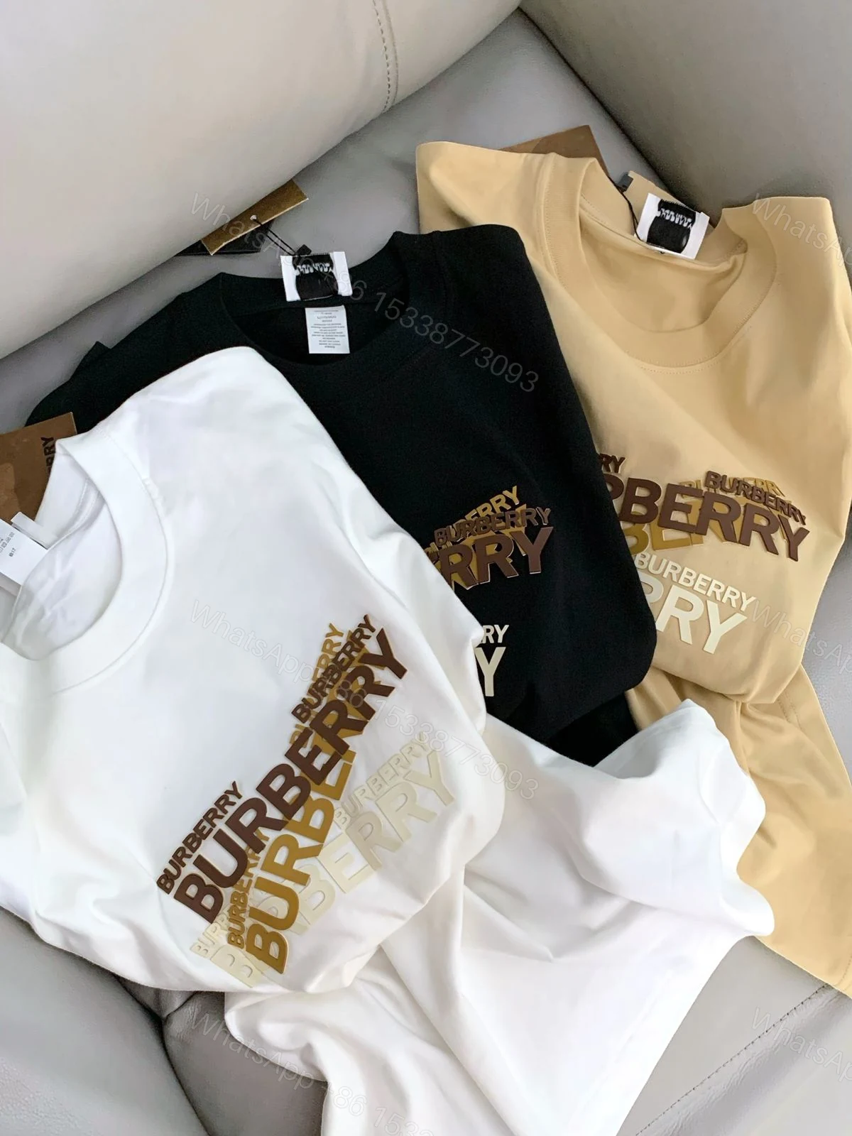 View 5 of FIRST COPY BURBERRY DESIGNER ROUND NECKS SUMMER T-SHIRT