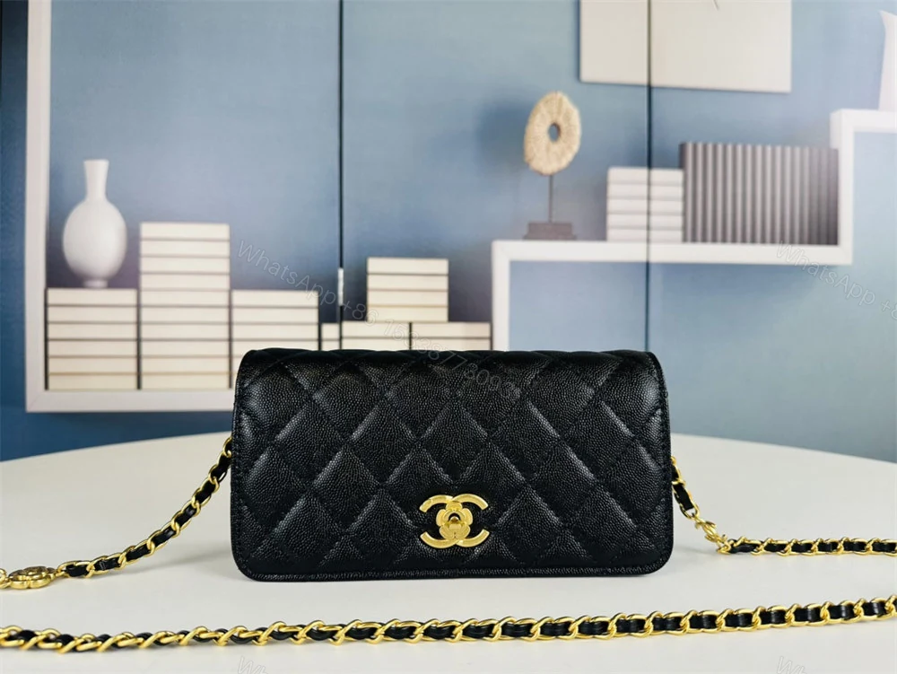 View 7 of CHANEL Matelasse Classic Flap Bag Lambskin Black Mini