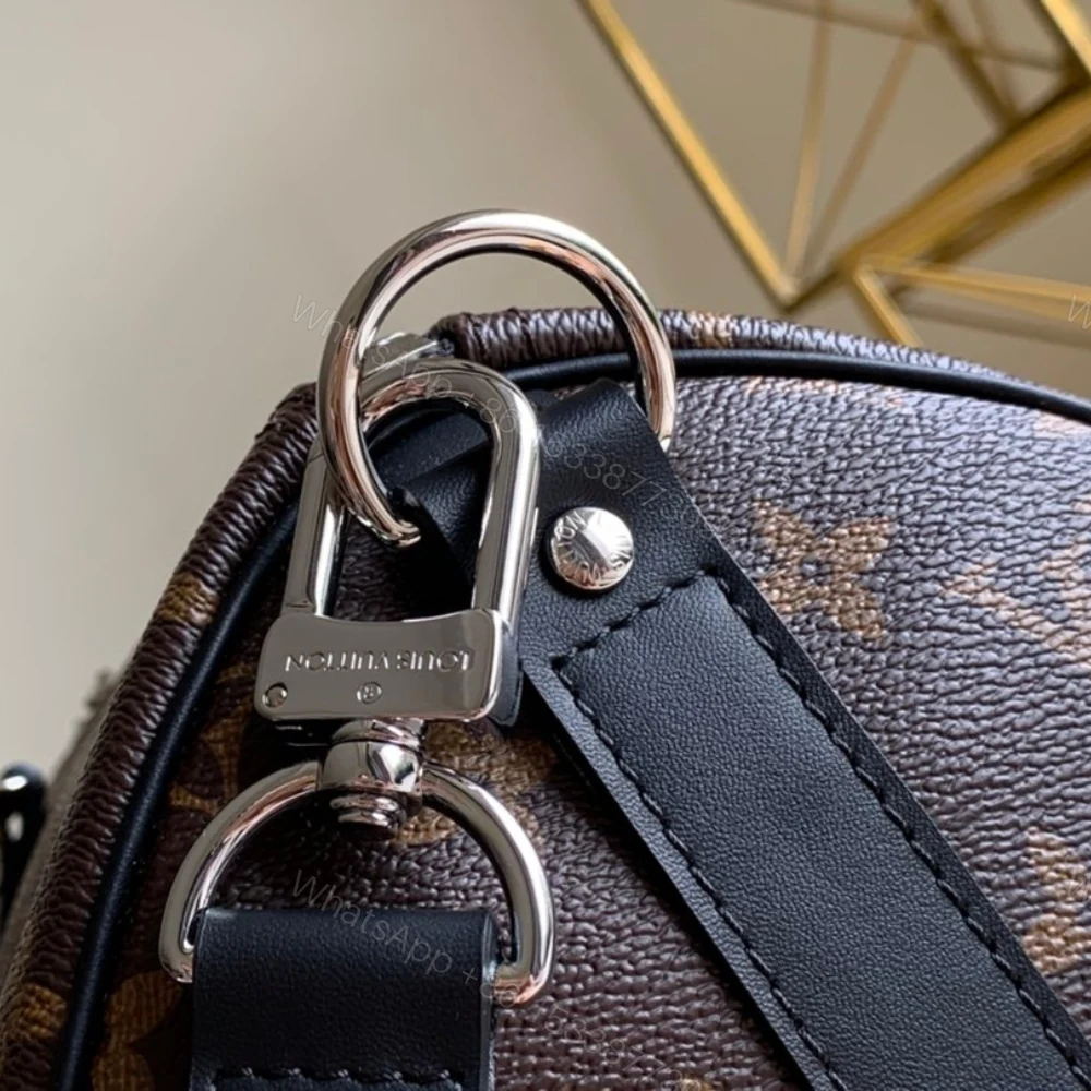 View 6 of Louis Vuitton Keepall Bandouliere 45 Monogram Macassar Canvas 45cm LV M56711