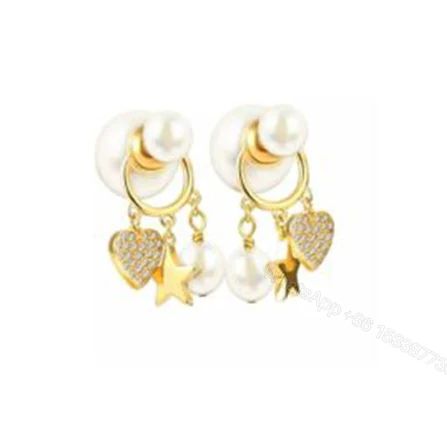 DIOR Pearl charm earrings — view 1