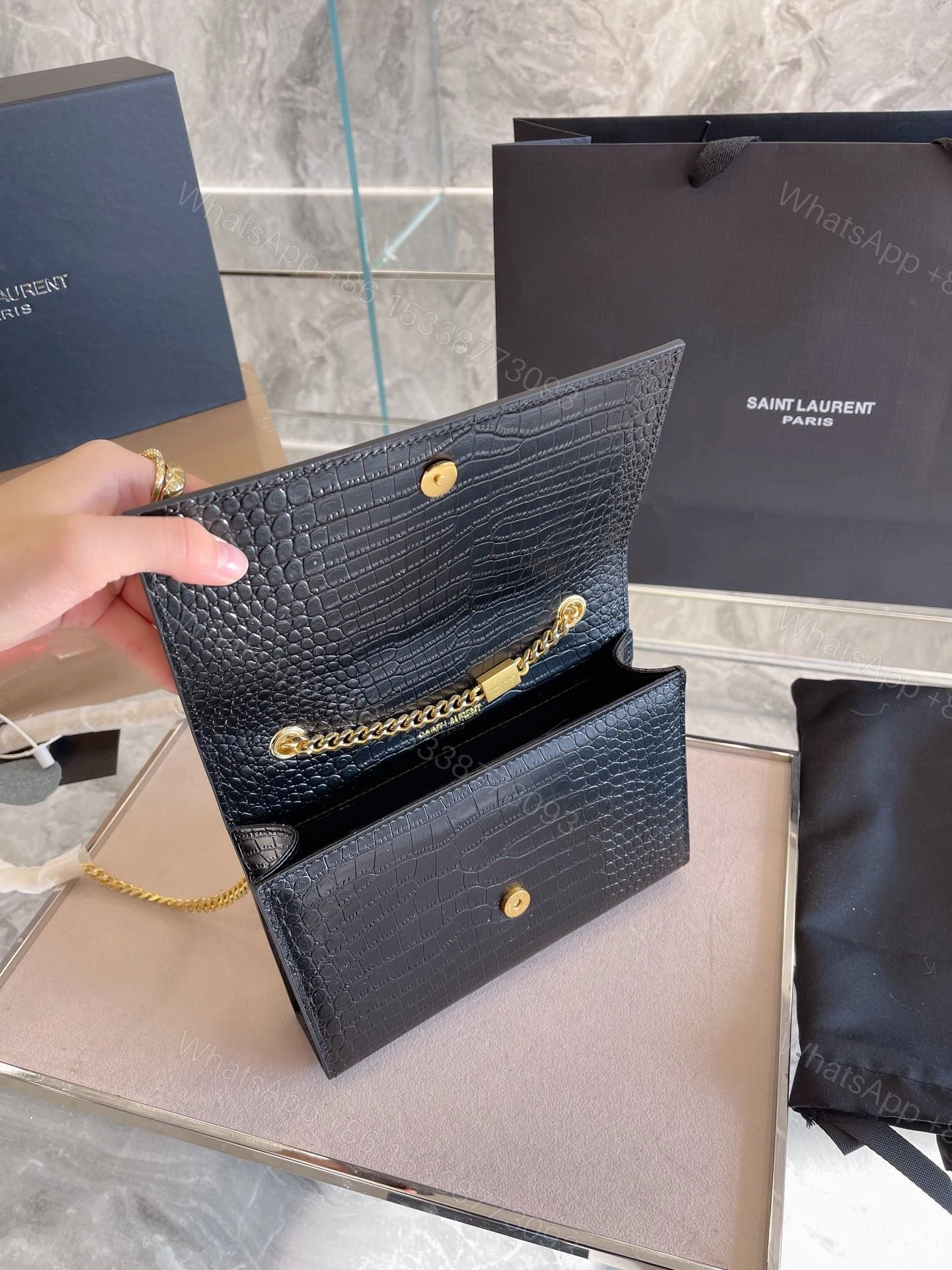 View 7 of Saint Laurent Kate Medium Tassel Shoulder Bag Women