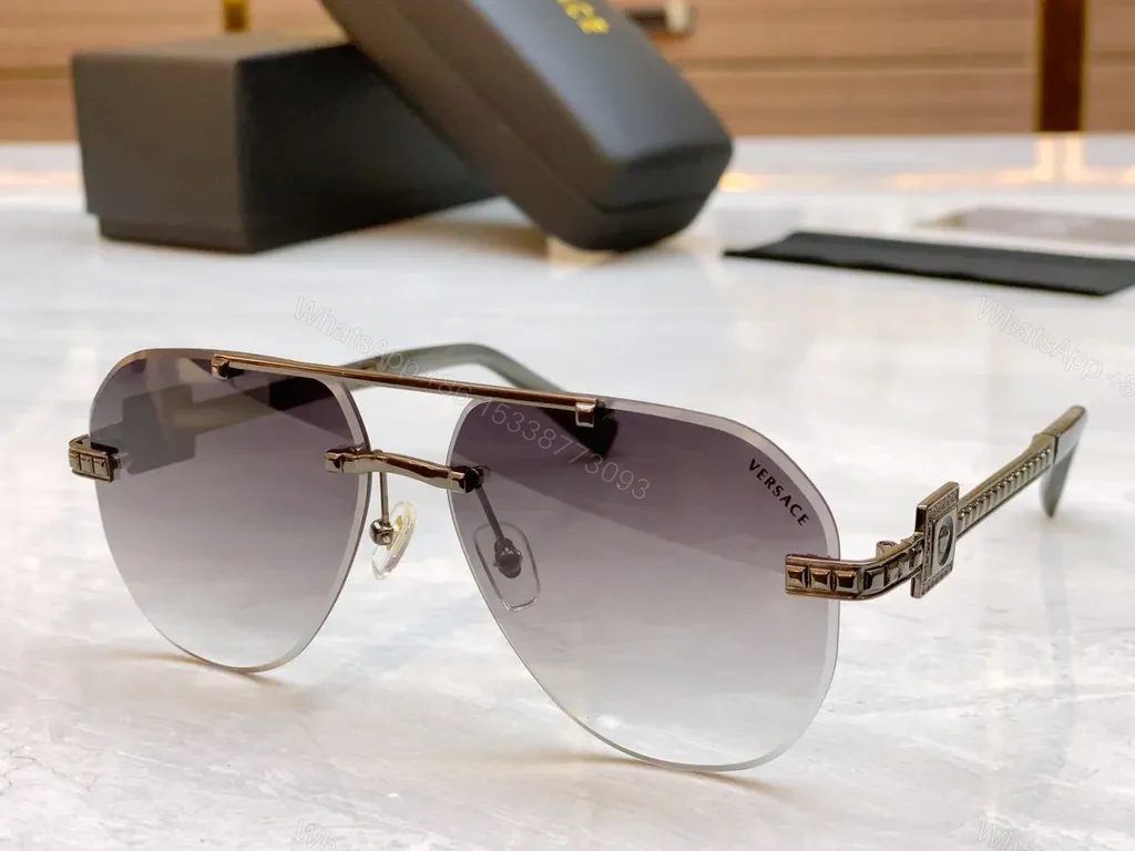 View 4 of Gradient-Glide Sunglasses: Luxe Gradient Lens, Versace-Style Glasses