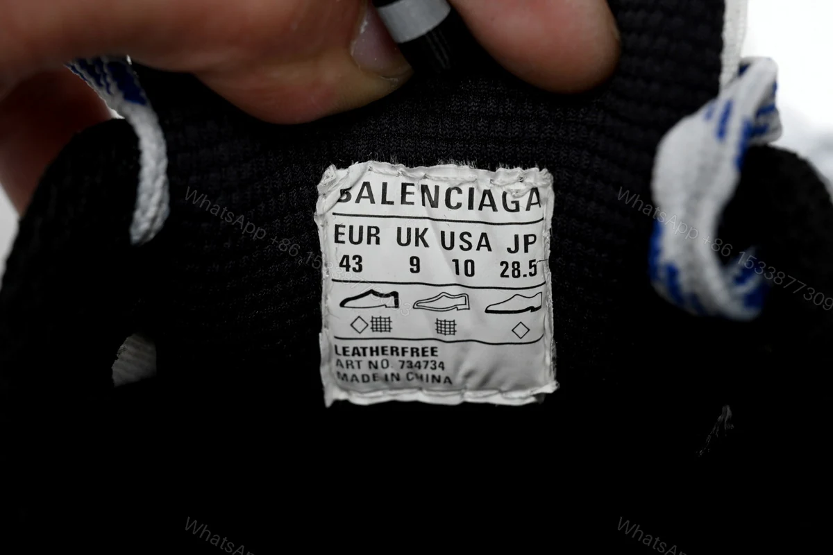 View 9 of Balenciaga 3XL Black And White Blue 734734W3RB7 0226